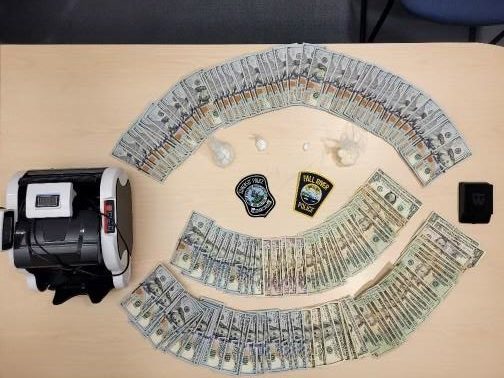 Items seized by police during drug raid