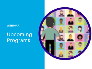 Upcoming programs blog header