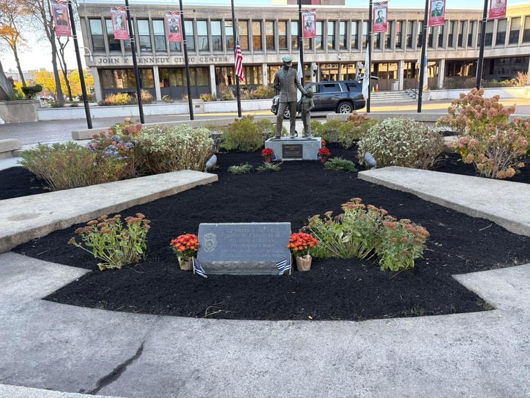 Lowell Police Department Thanks Retired Officers for Revitalizing Lowell Police Memorials
