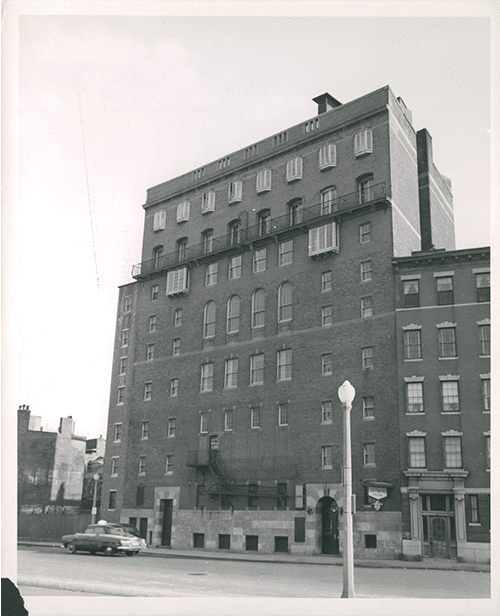 Historial photo of the Elizabeth Peabody House from the West End Museum.