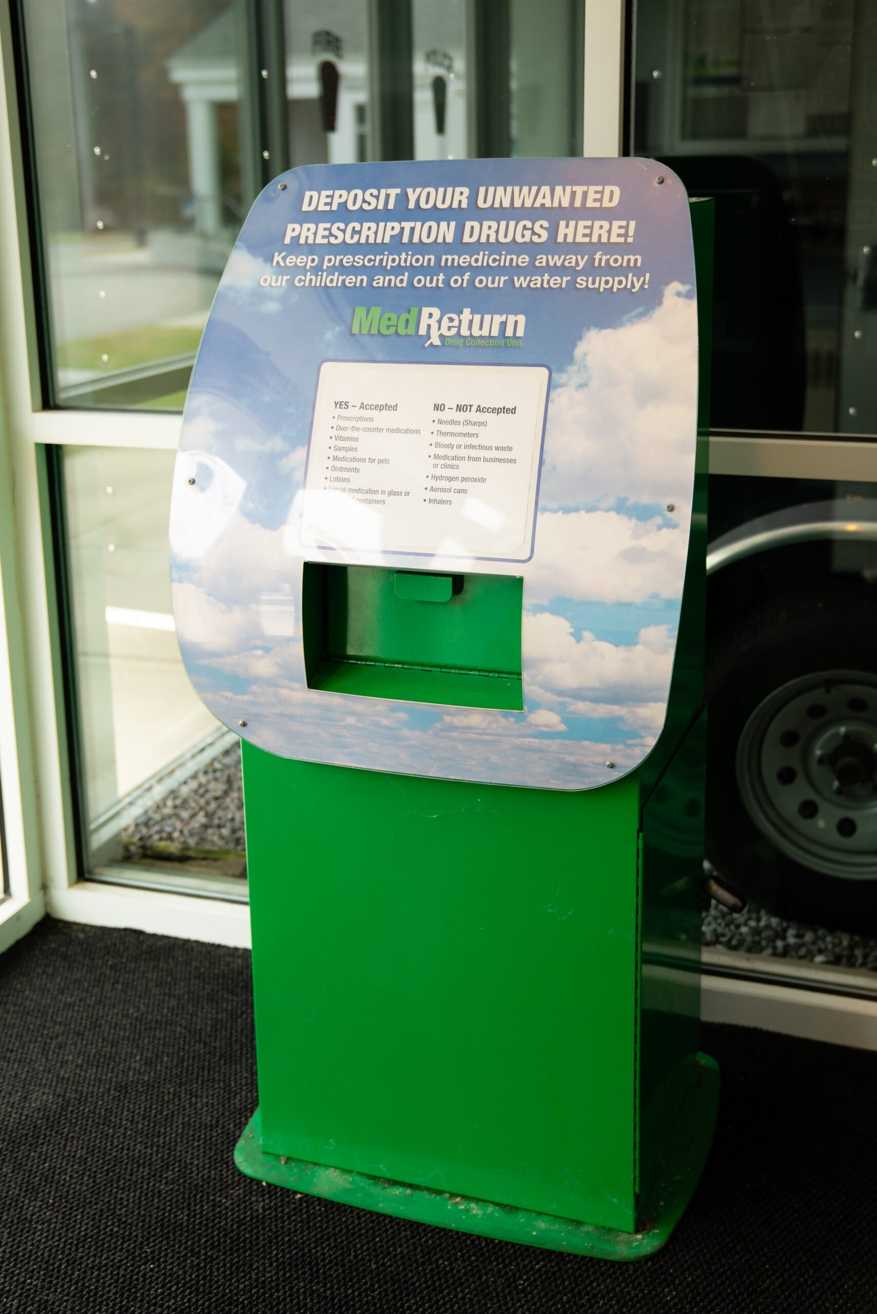 Green med-return drop off image.