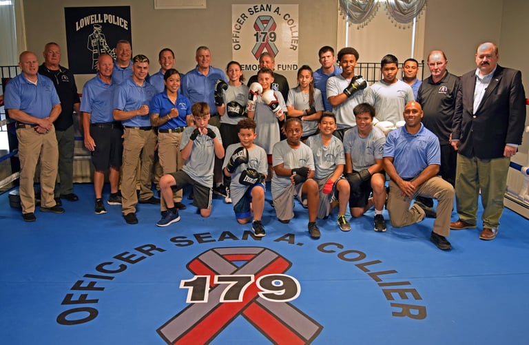 *PHOTOS* Lowell Police, with Support from the Officer Sean A. Collier Memorial Fund, Opens Youth Services Boxing Facility