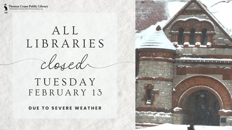 ALL LIBRARIES CLOSED FEBRUARY 13