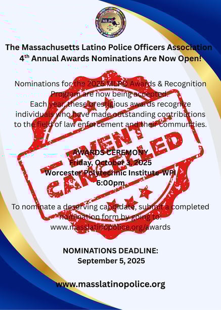 Cancellation of the 2025 MLPO Awards Ceremony