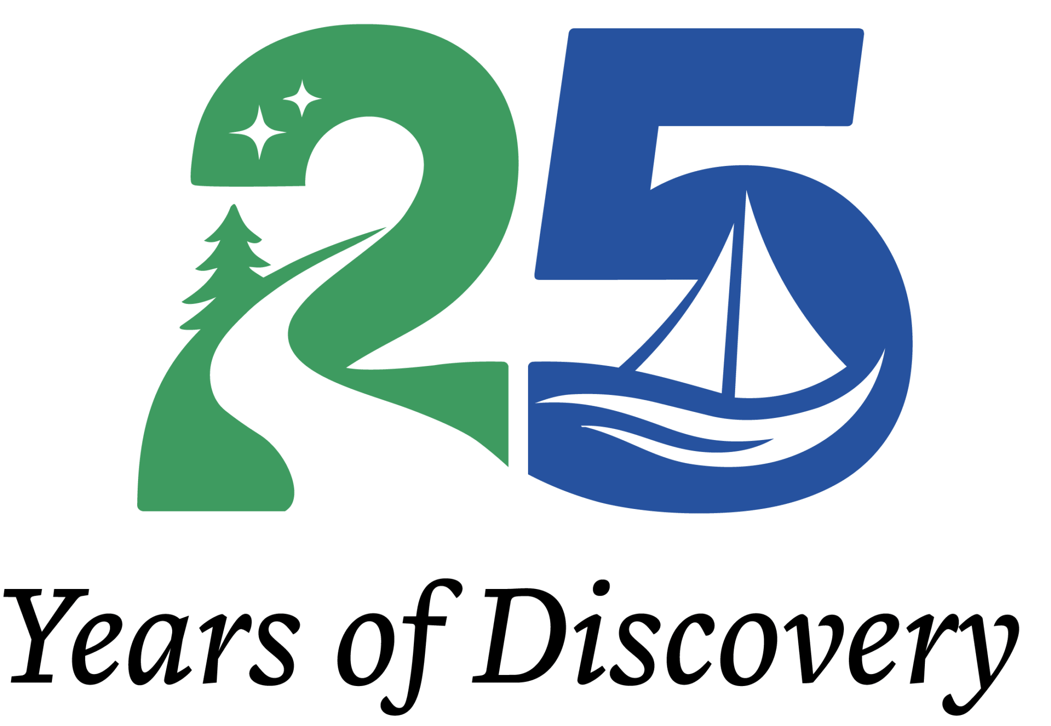 25th anniversary logo for Trails & Sails