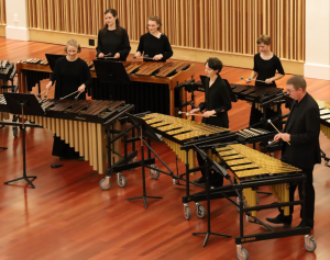 Percussion ensemble group Chara Percussion. 