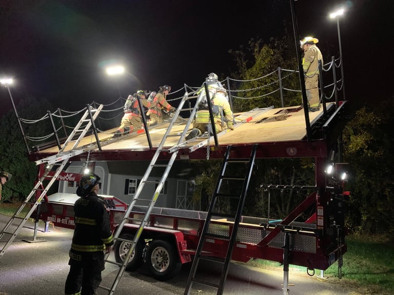 Enfield Fire District 1 Shares Photos from October’s Nighttime Ventilation Training