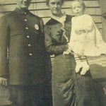 Walter P. Nolan, with wife Martha and oldest son, Walter, circa 1916.
