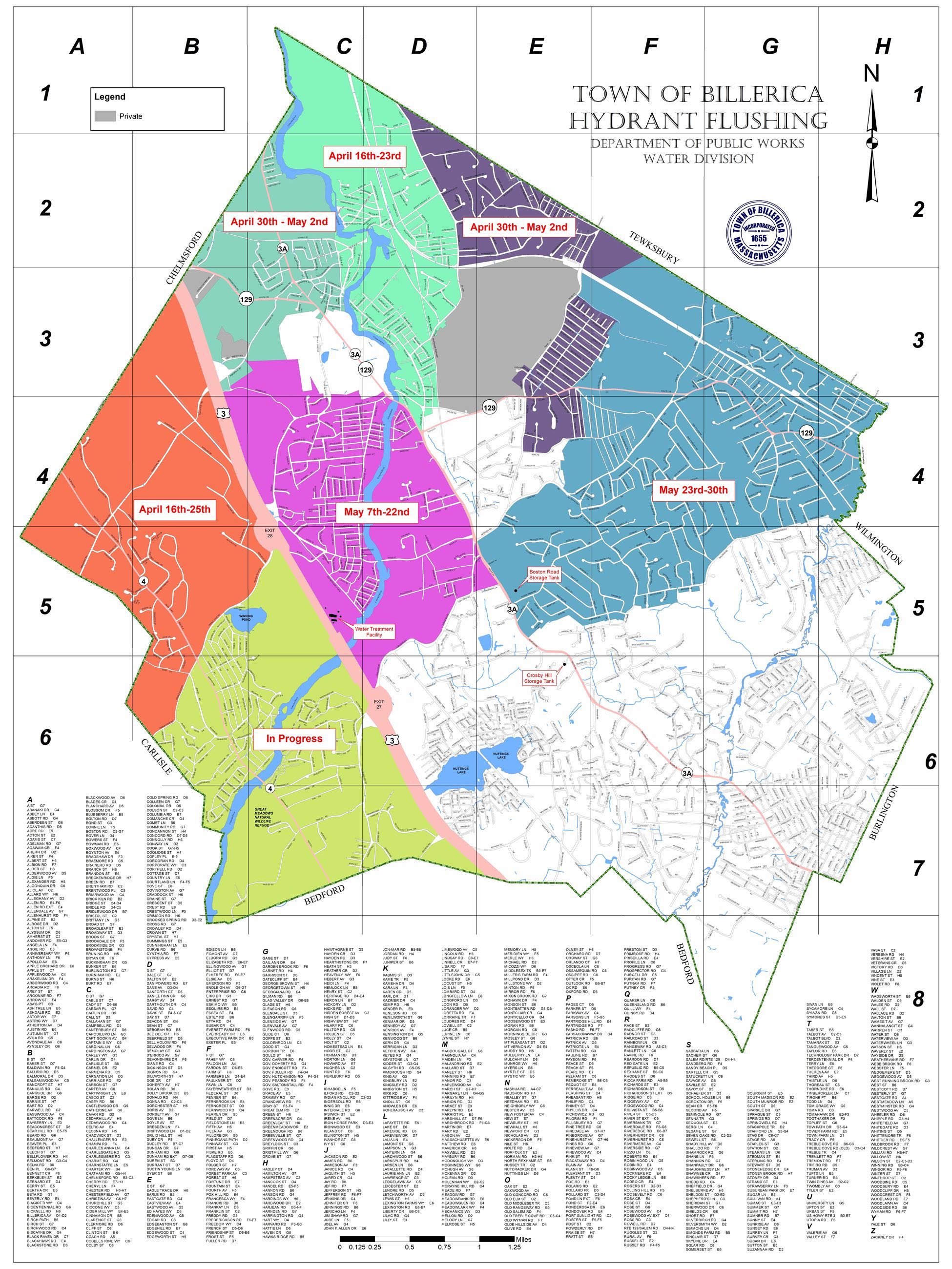 2025 Hydrant Flushing Project Plan.