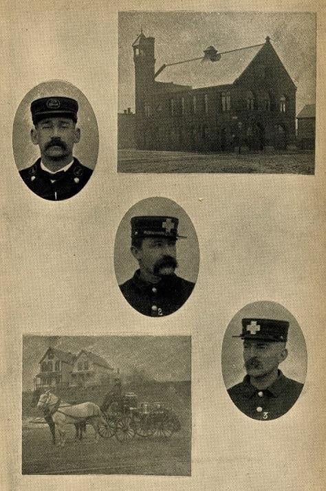 Company members of Chemical Engine Company 7 (East Boston) in 1889.