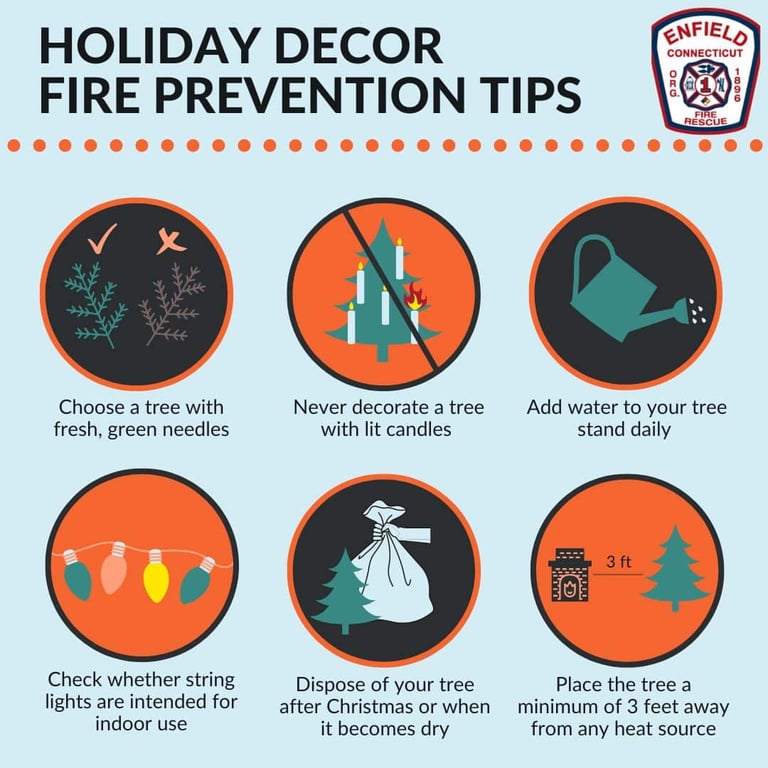 Enfield Fire District No.1 Shares Holiday Fire Safety Tips For Decorating This Season