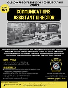 Holbrook Assistant Director Job Posting Graphic