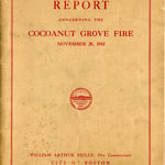Cover page of the official Cocoanut Grove Fire Report, in the papers of John L. Glynn.