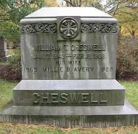 Gravesite of Chief of Department William T. Cheswell in Forest Hills Cemetery. (LODD 2/15/1906)