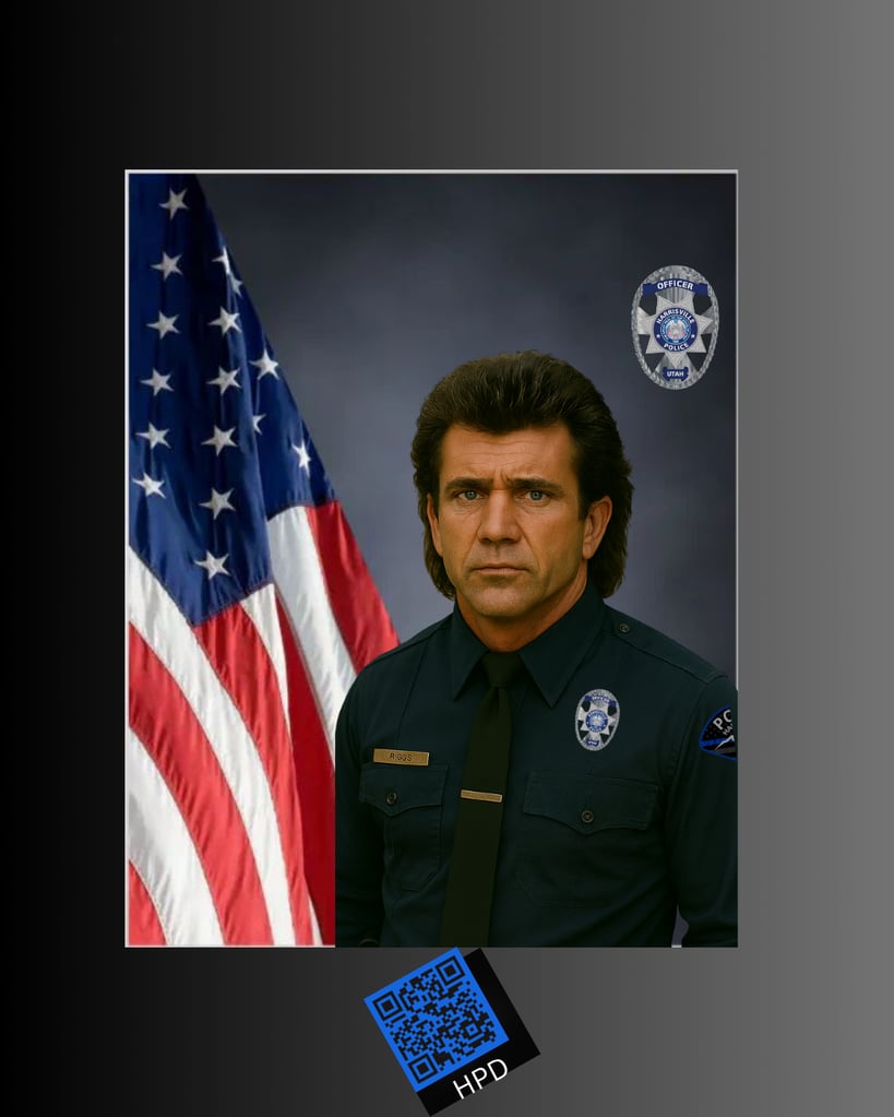 In a bold move to boost recruiting and slightly increase our building insurance premiums, Harrisville PD has officially hired Sgt. Martin Riggs.