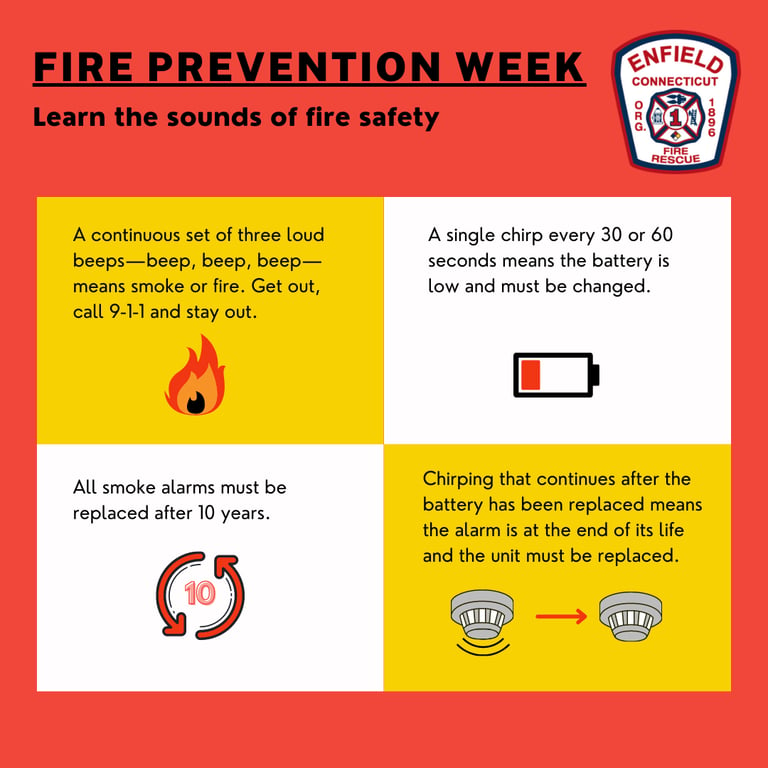 Enfield Fire District No. 1 Urges Residents to ‘Learn the Sounds of Fire Safety’ During Fire Prevention Week