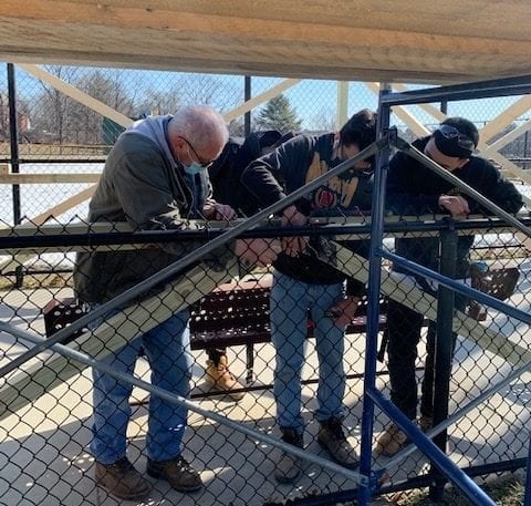 Northeast Metro Tech Students Build Baseball Dugouts at Local High School