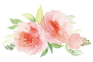 watercolor painting of flowers