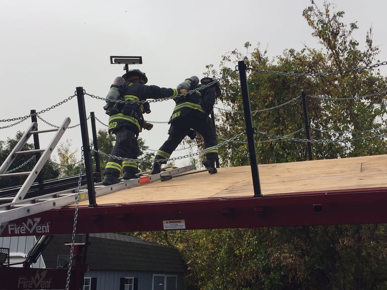 Enfield Fire District No. 1 Shares Photos from Vertical Ventilation Training