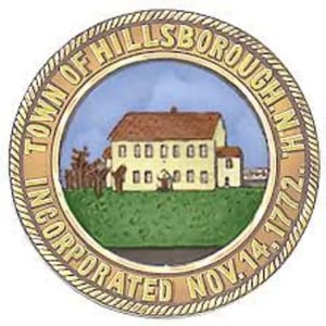Hillsborough, New Hampshire town seal.
