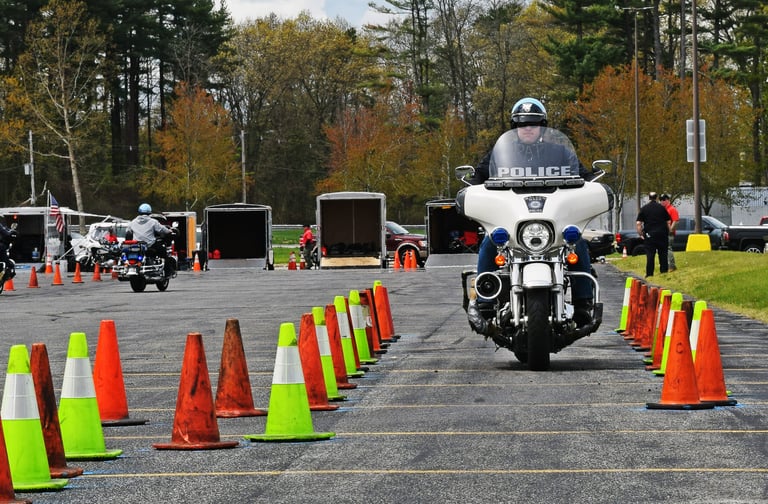 Lowell Police Department Hosts Police Motorcycle Operator Course for Departments From Across Region