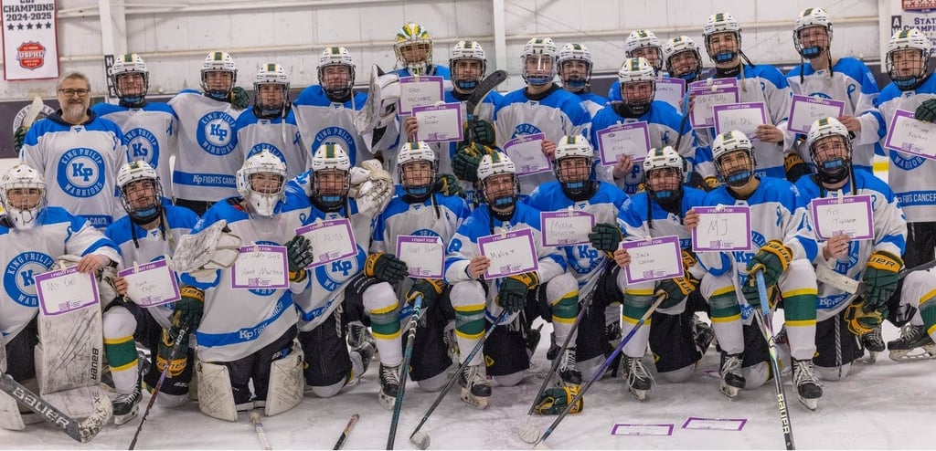 For the King Philip Regional High School (KPRHS) Boys Ice Hockey team, a recent game was about much more than scoring goals.

On Saturday, Jan. 10, the team hosted a Hockey Fights Cancer game to raise awareness about prostate cancer and collect donations for cancer research.