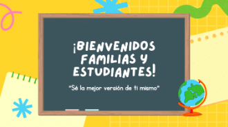 Welcome Families presentation cover in English