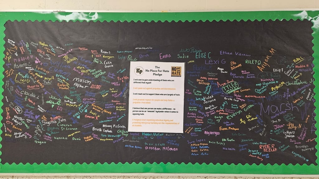Principal Michelle Kreuzer is pleased to share that King Philip Middle School brought students and staff together for two days of learning, reflection and community building as part of its Unity Day celebration during National Bullying Prevention Month.
