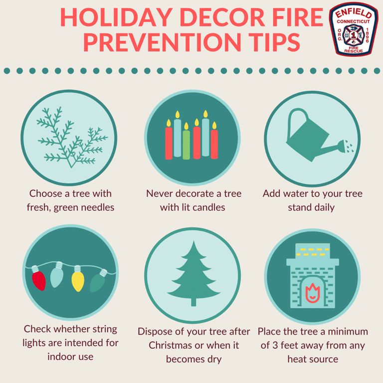 Enfield Fire District No. 1 Shares Holiday Fire Safety Tips For Decorating This Season