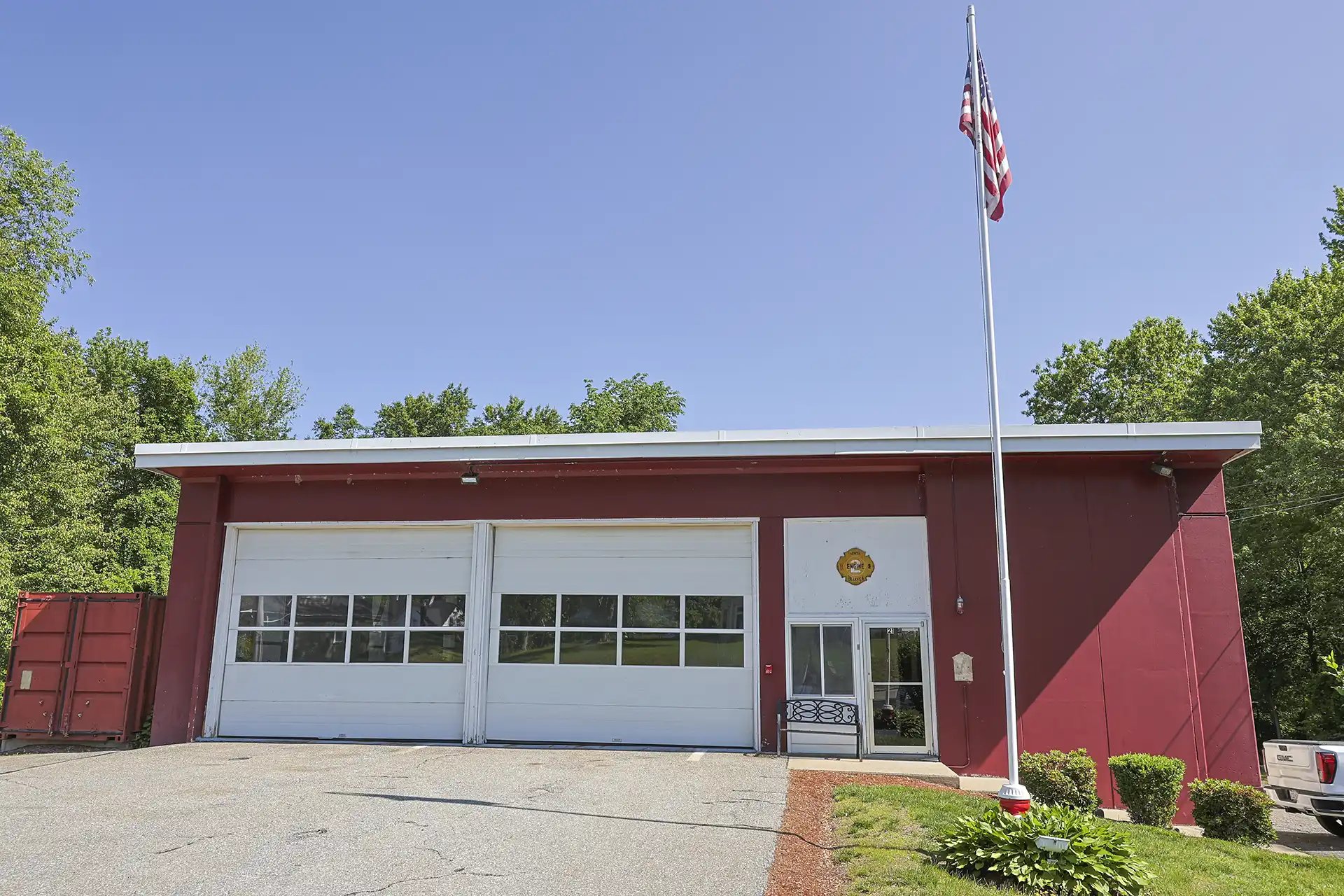 Exterior view of the Billerica Fire Department Headquarters.