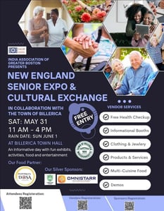 New England Senior Expo and Cultural Exchange flyer.
