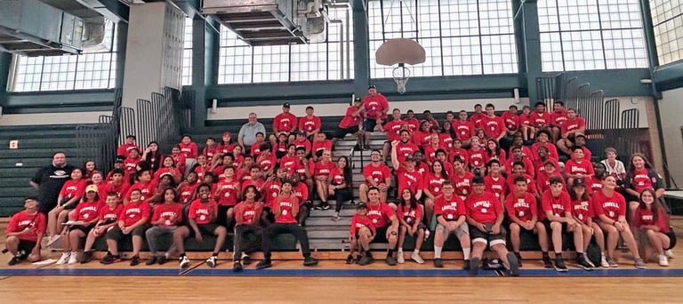 Lowell Police, in Partnership with the Police Activities League of Massachusetts and State Police, Take 80 Students to See the Red Sox