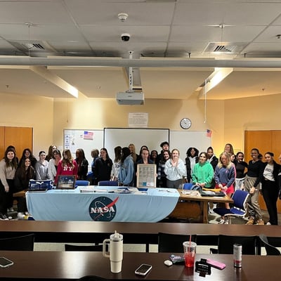 Group photo of OA students who participated in assembling hygiene kits for NASA HAUNCH program.