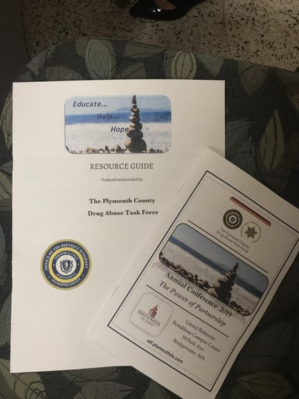 Plymouth County Outreach presents at the 2019 Annual Drug Abuse Task Force Conference.