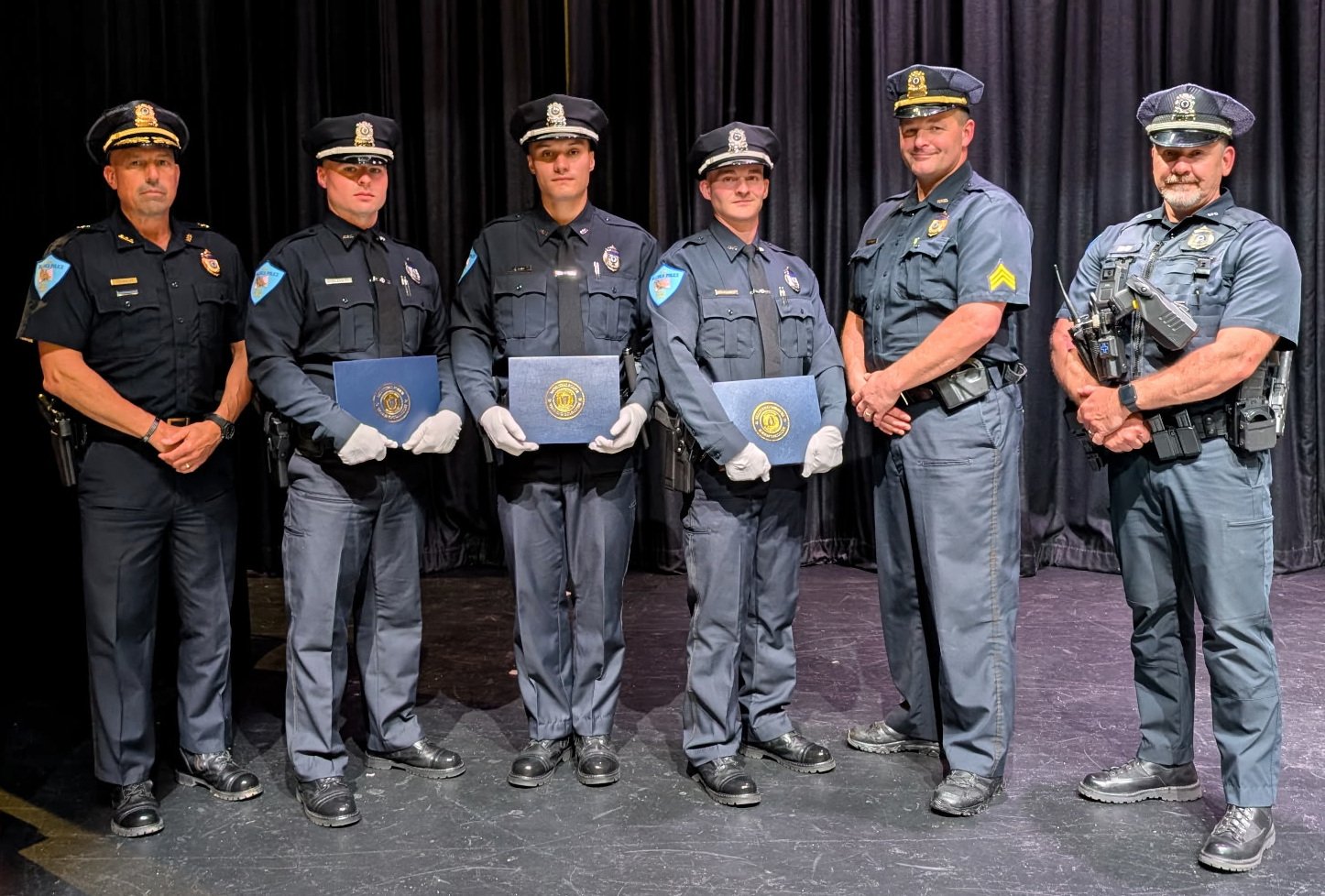 Billerica Police Department Welcomes Three New Officers from the Municipal Police Training Committee Randolph Police Academy