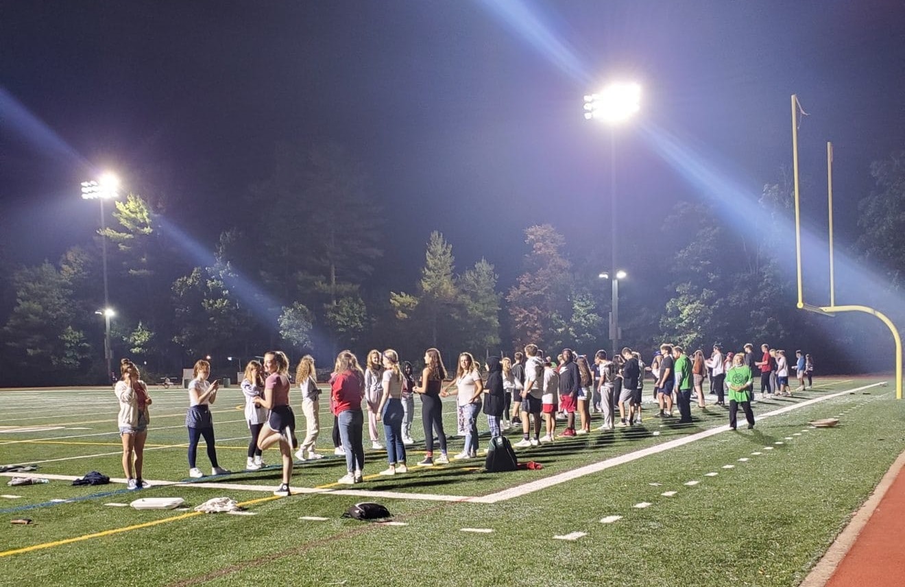 Healthy KP coalition hosted a 5th quarter event for King Philip Regional High School students after the Warriors' last football game, with more than 250 students in attendance. (Photo Courtesy King Philip Regional High School)
