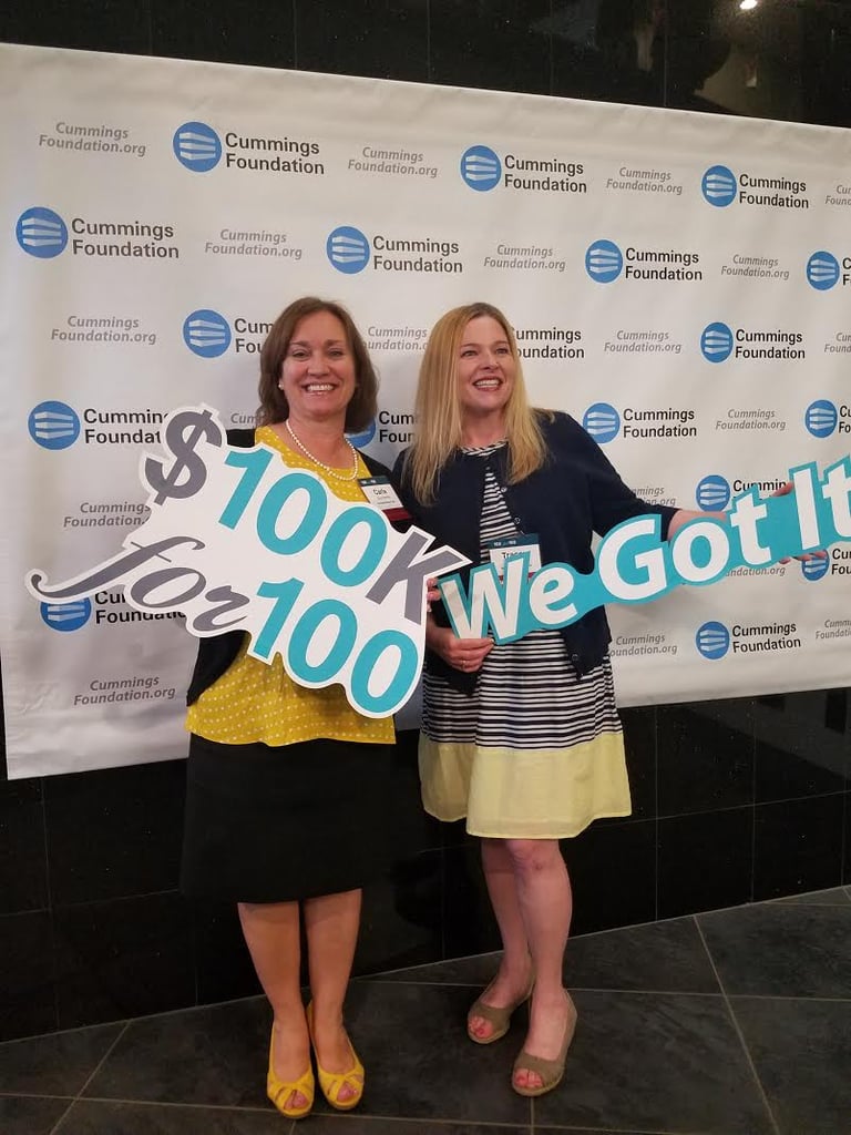 Left to right: Principal Carla Scuzzarella and Tracey O'Brien, Administrator for Student Services at Northeast, at the awards reception on June 8 at the Cummings Park in Woburn. (Courtesy Photo Northeast Metro Tech)