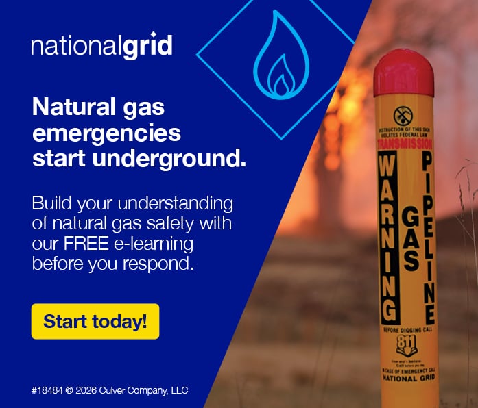 Safety starts with preparation: Train now for national gas emergencies. Register for FREE training with National Grid.