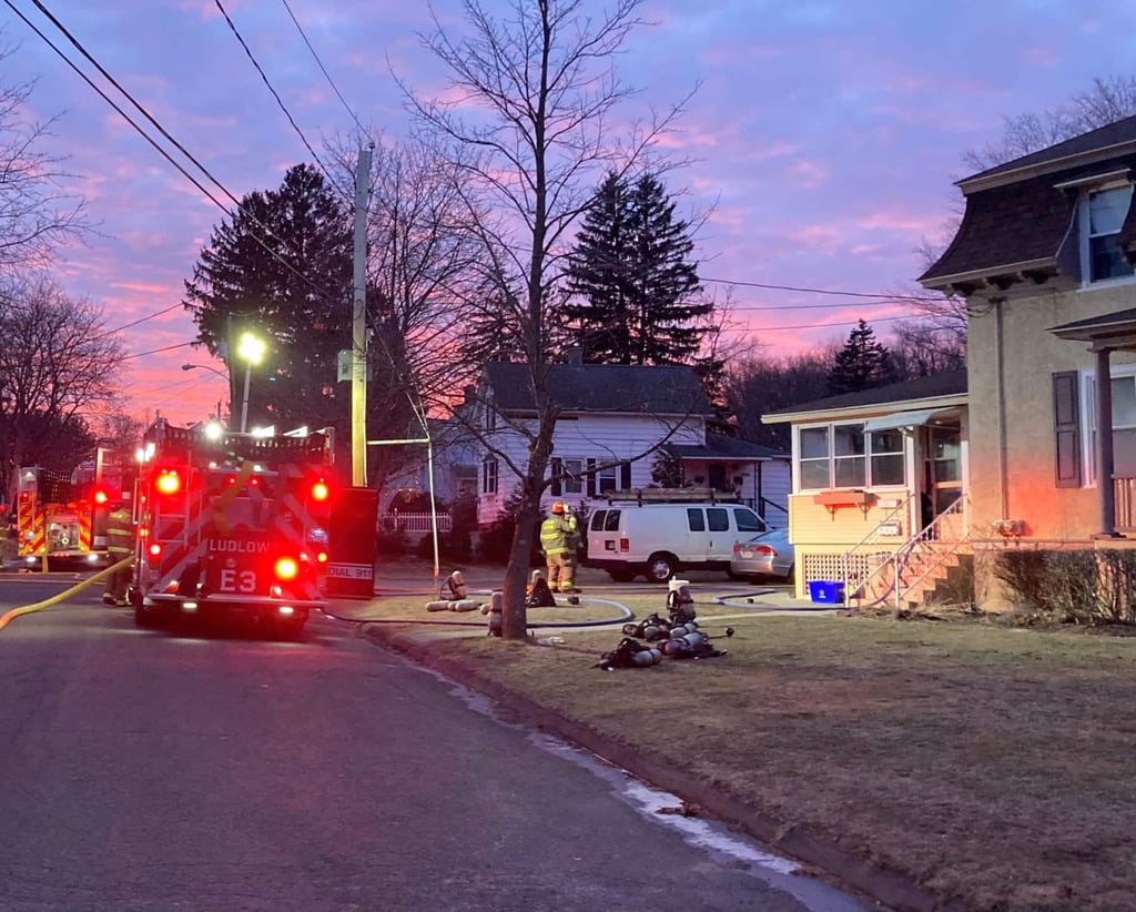 Ludlow Fire Department Extinguishes House Fire, Urges Caution When