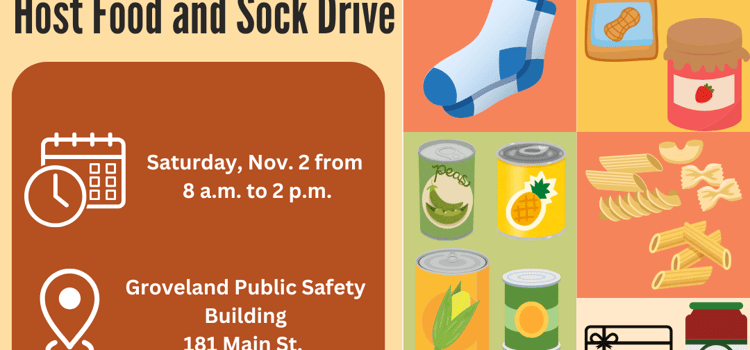 Groveland Police and Fire to Host Annual Food and Sock Drive