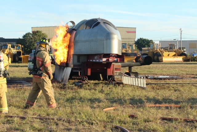 Enfield Fire District 1 Participates in Aircraft Fire Training