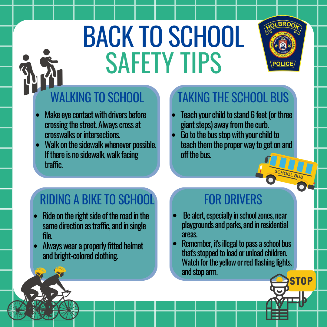 Holbrook Back to School Safety Tips