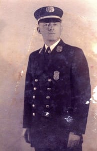 Captain John Francis Pettit, a member of Engine Co. 41, circa 1937.