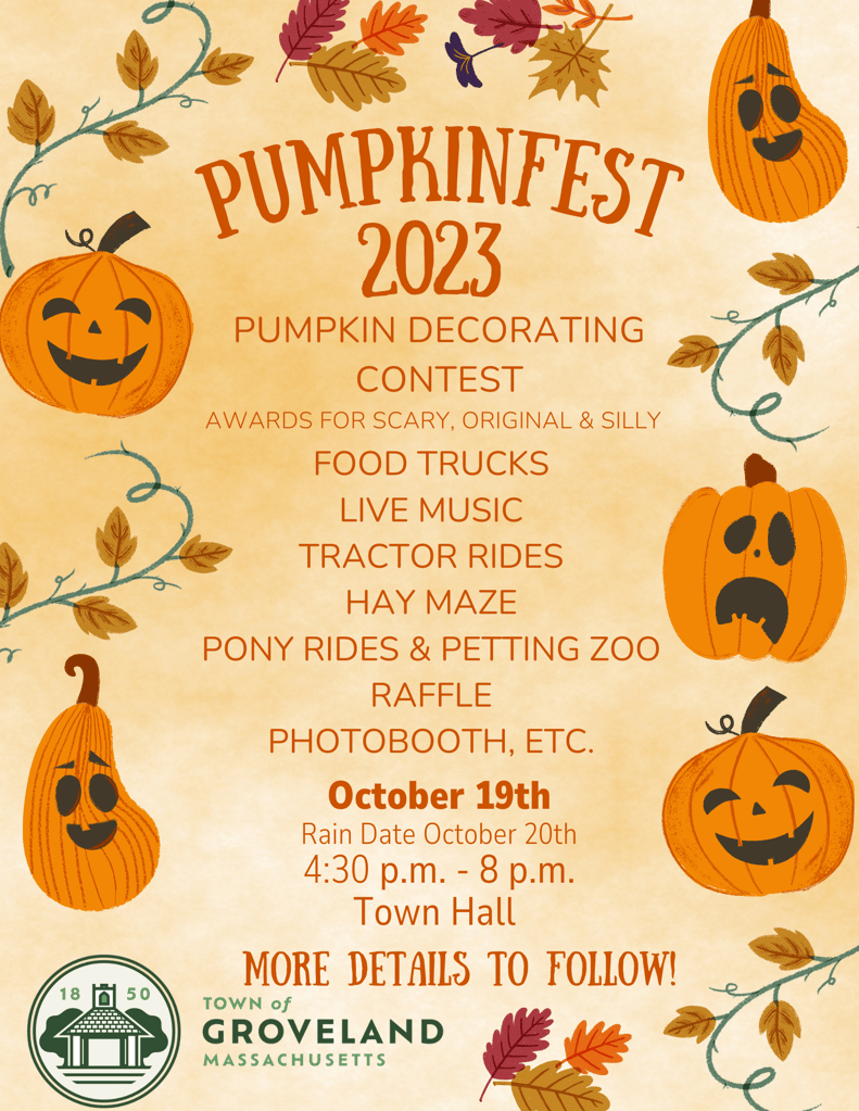 Town of Groveland Invites Residents to Annual PumpkinFest Town of