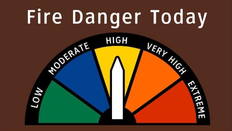 Enfield Fire District No. 1 Advises Residents of HIGH Fire Danger Level Today