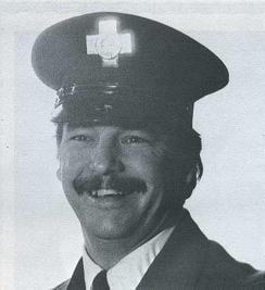 Photo of Fire Fighter James R. Neff, Ladder Company 18, in 1978.