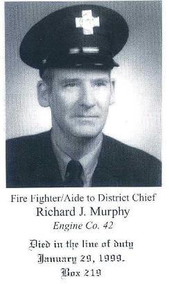 Photo of Fire Fighter Richard J. Murphy, Engine Company 42, LODD 1/29/1999