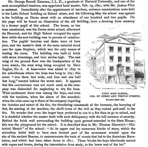 Description of the firehouse on Derne Street.