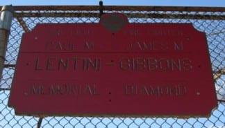 The Fire Lt. Paul M. Lentini & Fire Fighter James M. Gibbons Memorial Diamond at East Second & N Streets, South Boston