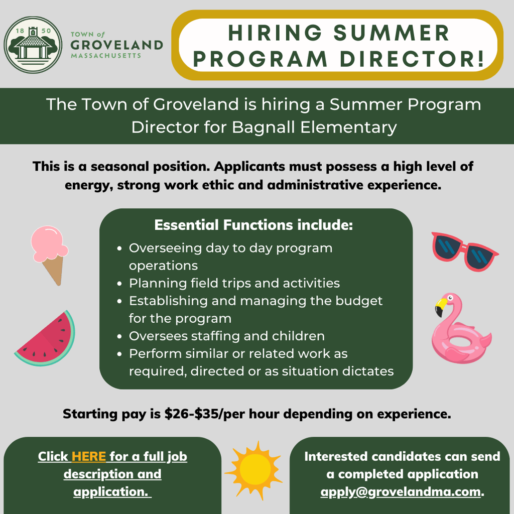 News Town of Groveland, MA